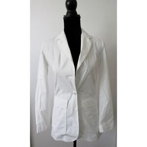 Alex Mill White Cotton Blazer - XS